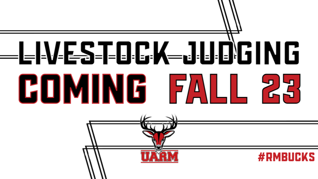 Coming Soon in Fall 2023 - Livestock Judging